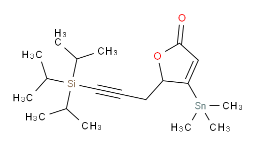 5-(3-(triisopropylsilyl)prop-2-yn-1-yl)-4-(trimethylstannyl)furan-2(5H)-one