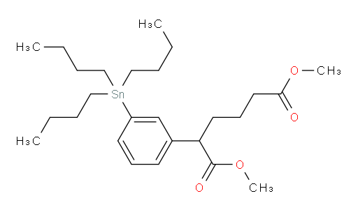 dimethyl 2-(3-(tributylstannyl)phenyl)hexanedioate