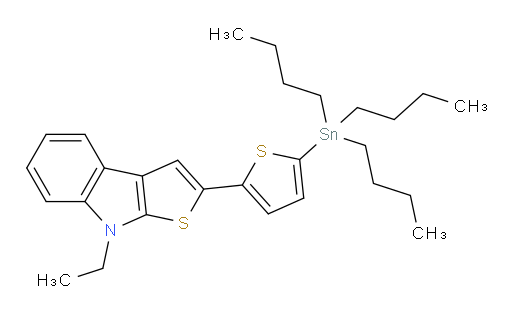 8-ethyl-2-(5-(tributylstannyl)thiophen-2-yl)-8H-thieno[2,3-b]indole