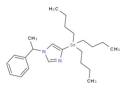 1-(1-phenylethyl)-4-(tributylstannyl)-1H-imidazole