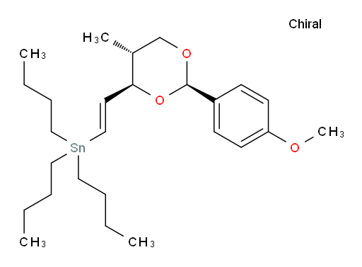 tributyl((E)-2-((2R,4R,5R)-2-(4-methoxyphenyl)-5-methyl-1,3-dioxan-4-yl)vinyl)stannane