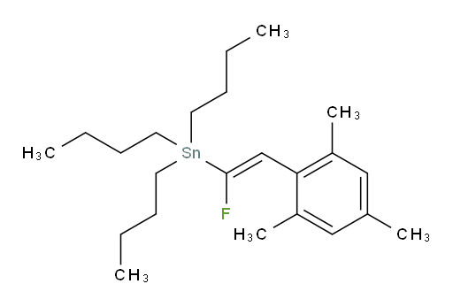 (E)-tributyl(1-fluoro-2-mesitylvinyl)stannane