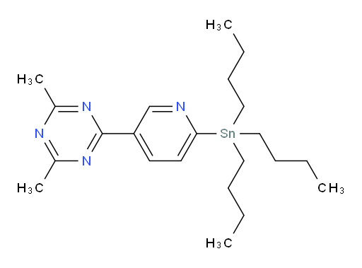 2,4-dimethyl-6-(6-(tributylstannyl)pyridin-3-yl)-1,3,5-triazine