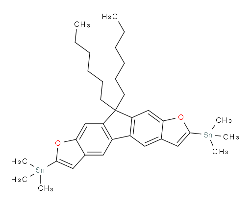 (10,10-dihexyl-10H-fluoreno[2,3-b:7,6-b']difuran-2,7-diyl)bis(trimethylstannane)