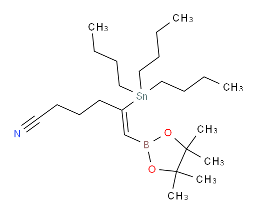 (Z)-6-(4,4,5,5-tetramethyl-1,3,2-dioxaborolan-2-yl)-5-(tributylstannyl)hex-5-enenitrile