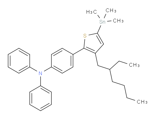 4-(3-(2-ethylhexyl)-5-(trimethylstannyl)thiophen-2-yl)-N,N-diphenylaniline