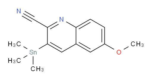 6-methoxy-3-(trimethylstannyl)quinoline-2-carbonitrile