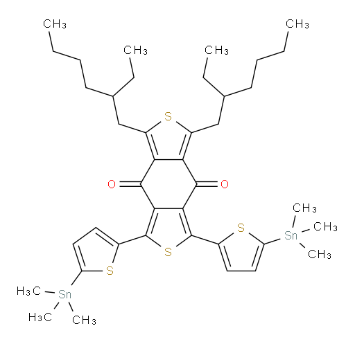 1,3-bis(2-ethylhexyl)-5,7-bis(5-(trimethylstannyl)thiophen-2-yl)benzo[1,2-c:4,5-c']dithiophene-4,8-dione