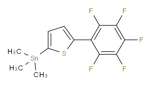trimethyl(5-(perfluorophenyl)thiophen-2-yl)stannane