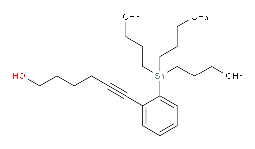 6-(2-(tributylstannyl)phenyl)hex-5-yn-1-ol