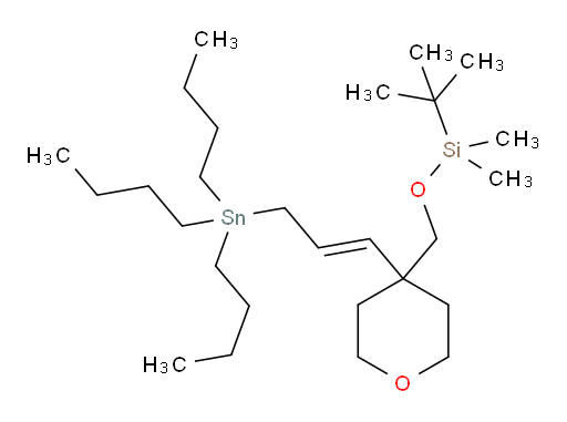 (E)-tert-butyldimethyl((4-(3-(tributylstannyl)prop-1-en-1-yl)tetrahydro-2H-pyran-4-yl)methoxy)silane