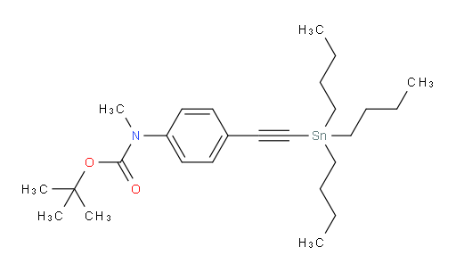 tert-butyl methyl(4-((tributylstannyl)ethynyl)phenyl)carbamate
