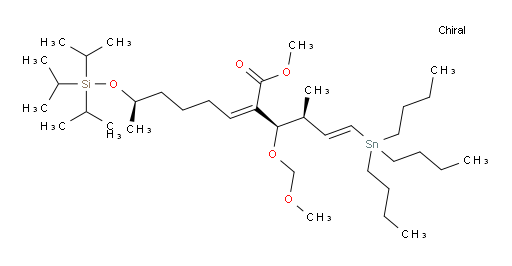 (R,Z)-methyl 2-((1R,2S,E)-1-(methoxymethoxy)-2-methyl-4-(tributylstannyl)but-3-en-1-yl)-7-((triisopropylsilyl)oxy)oct-2-enoate