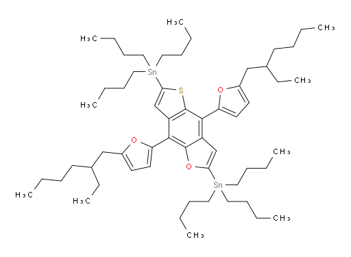 (4,8-bis(5-(2-ethylhexyl)furan-2-yl)thieno[2,3-f]benzofuran-2,6-diyl)bis(tributylstannane)