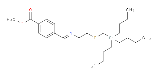 (E)-methyl 4-(((2-(((tributylstannyl)methyl)thio)ethyl)imino)methyl)benzoate