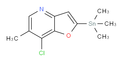 7-chloro-6-methyl-2-(trimethylstannyl)furo[3,2-b]pyridine
