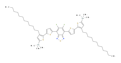 4,7-bis(3'-dodecyl-5'-(trimethylstannyl)-[2,2'-bithiophen]-5-yl)-5,6-difluorobenzo[c][1,2,5]thiadiazole