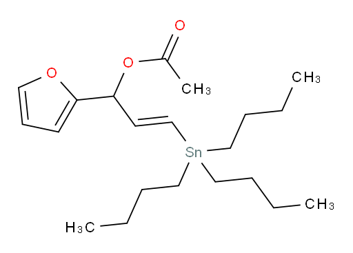 (E)-1-(furan-2-yl)-3-(tributylstannyl)allyl acetate