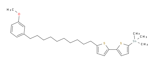 (5'-(10-(3-methoxyphenyl)decyl)-[2,2'-bithiophen]-5-yl)trimethylstannane