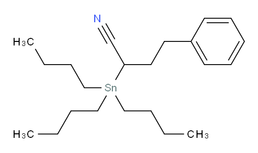 4-phenyl-2-(tributylstannyl)butanenitrile