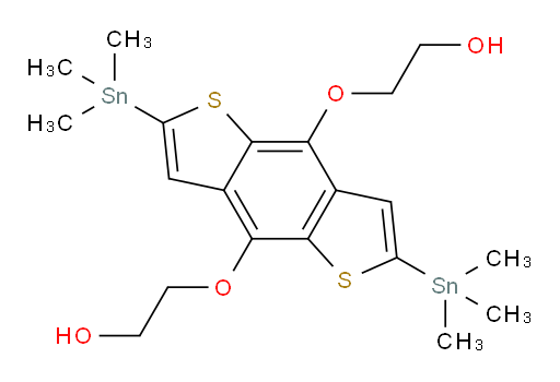 2,2'-((2,6-bis(trimethylstannyl)benzo[1,2-b:4,5-b']dithiophene-4,8-diyl)bis(oxy))diethanol