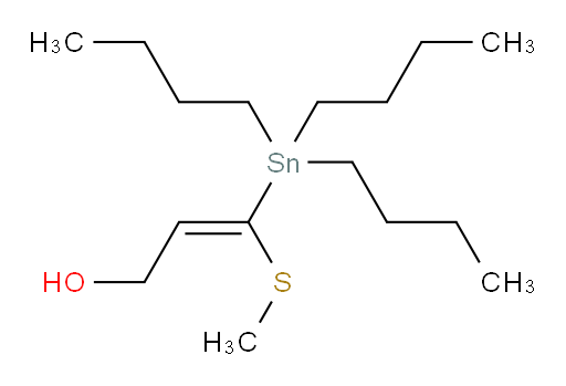 (E)-3-(methylthio)-3-(tributylstannyl)prop-2-en-1-ol