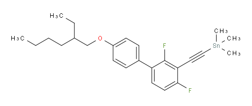 ((4'-((2-ethylhexyl)oxy)-2,4-difluoro-[1,1'-biphenyl]-3-yl)ethynyl)trimethylstannane