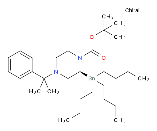 (S)-tert-butyl 4-(2-phenylpropan-2-yl)-2-(tributylstannyl)piperazine-1-carboxylate