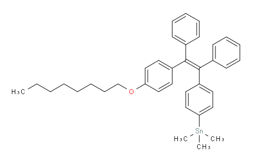 (Z)-trimethyl(4-(2-(4-(octyloxy)phenyl)-1,2-diphenylvinyl)phenyl)stannane