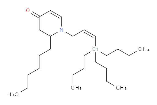 (Z)-2-hexyl-1-(3-(tributylstannyl)allyl)-2,3-dihydropyridin-4(1H)-one