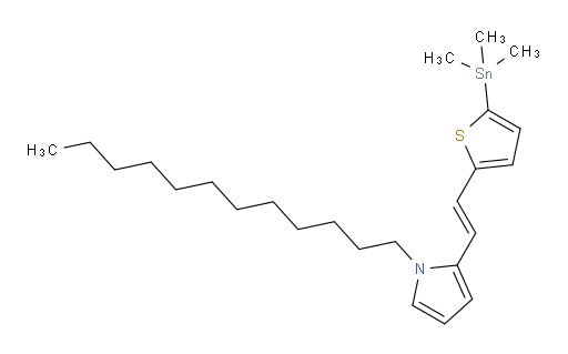 (E)-1-dodecyl-2-(2-(5-(trimethylstannyl)thiophen-2-yl)vinyl)-1H-pyrrole