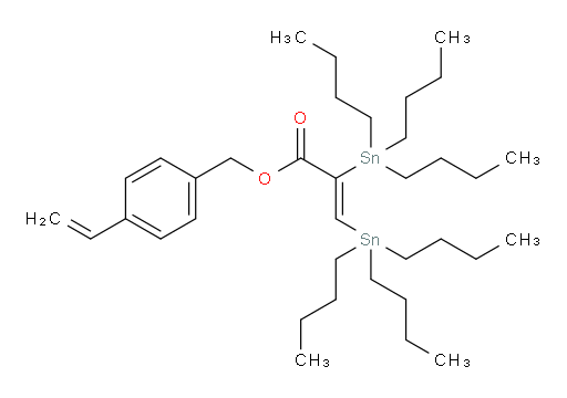 (Z)-4-vinylbenzyl 2,3-bis(tributylstannyl)acrylate