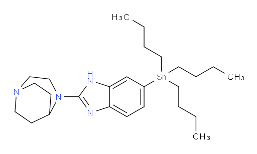 4-(6-(tributylstannyl)-1H-benzo[d]imidazol-2-yl)-1,4-diazabicyclo[3.2.2]nonane