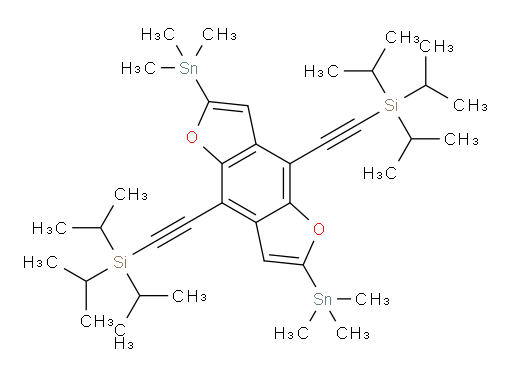 ((2,6-bis(trimethylstannyl)benzo[1,2-b:4,5-b']difuran-4,8-diyl)bis(ethyne-2,1-diyl))bis(triisopropylsilane)
