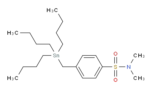 N,N-dimethyl-4-((tributylstannyl)methyl)benzenesulfonamide