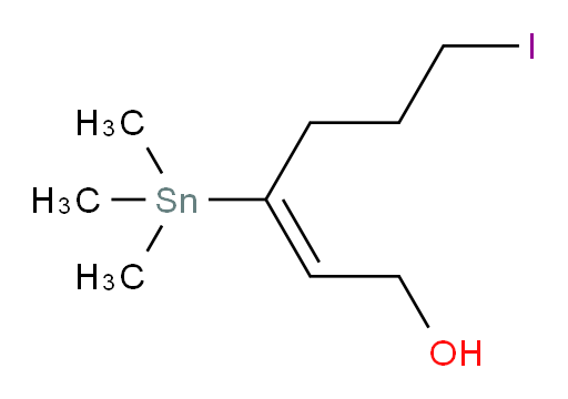 (E)-6-iodo-3-(trimethylstannyl)hex-2-en-1-ol