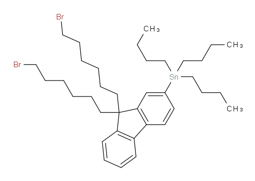 (9,9-bis(6-bromohexyl)-9H-fluoren-2-yl)tributylstannane