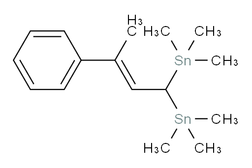 (E)-(3-phenylbut-2-ene-1,1-diyl)bis(trimethylstannane)