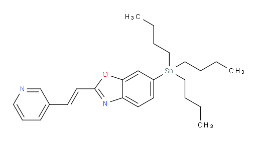 (E)-2-(2-(pyridin-3-yl)vinyl)-6-(tributylstannyl)benzo[d]oxazole