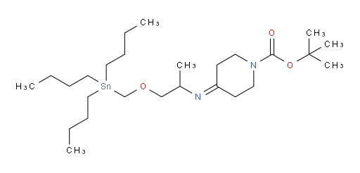 tert-butyl 4-((1-((tributylstannyl)methoxy)propan-2-yl)imino)piperidine-1-carboxylate