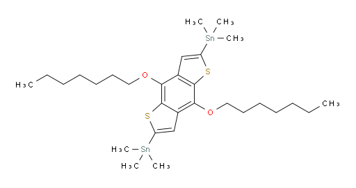 (4,8-bis(heptyloxy)benzo[1,2-b:4,5-b']dithiophene-2,6-diyl)bis(trimethylstannane)