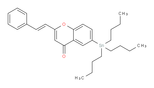 (E)-2-styryl-6-(tributylstannyl)-4H-chromen-4-one