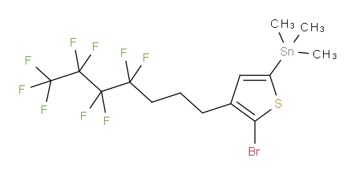 (5-bromo-4-(4,4,5,5,6,6,7,7,7-nonafluoroheptyl)thiophen-2-yl)trimethylstannane