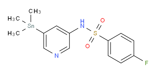 4-fluoro-N-(5-(trimethylstannyl)pyridin-3-yl)benzenesulfonamide