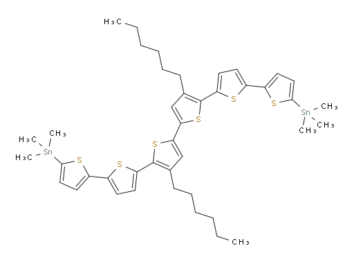 (3'',4'''-dihexyl-[2,2':5',2'':5'',2''':5''',2'''':5'''',2'''''-sexithiophene]-5,5'''''-diyl)bis(trimethylstannane)