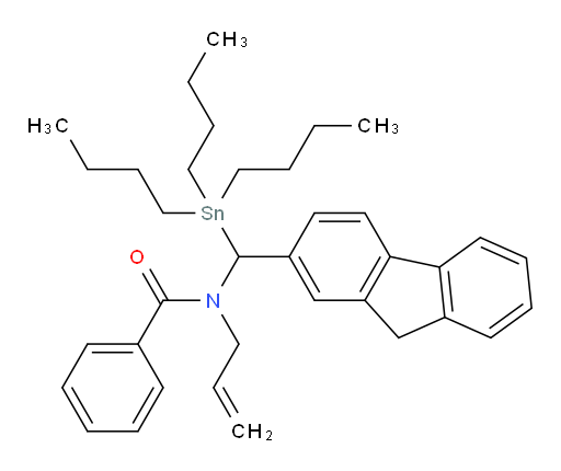 N-((9H-fluoren-2-yl)(tributylstannyl)methyl)-N-allylbenzamide