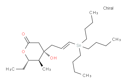 (4S,5S,6S)-6-ethyl-4-hydroxy-5-methyl-4-((E)-3-(tributylstannyl)allyl)tetrahydro-2H-pyran-2-one