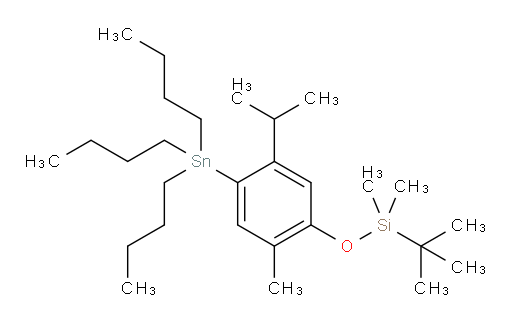 tert-butyl(5-isopropyl-2-methyl-4-(tributylstannyl)phenoxy)dimethylsilane