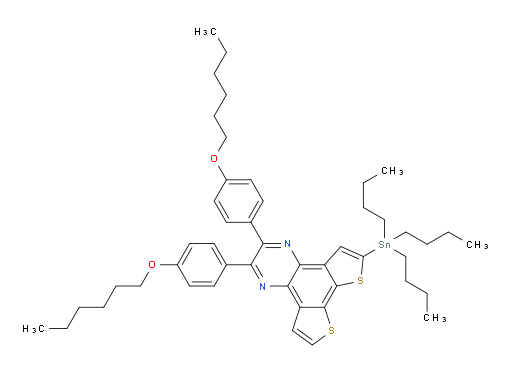 2,3-bis(4-(hexyloxy)phenyl)-6-(tributylstannyl)dithieno[3,2-f:2',3'-h]quinoxaline