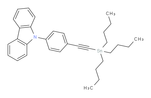 9-(4-((tributylstannyl)ethynyl)phenyl)-9H-carbazole